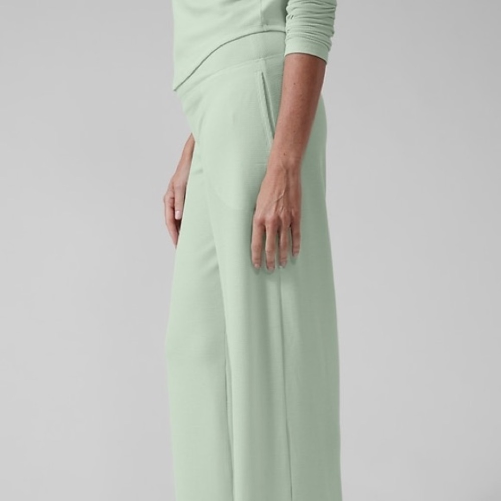 NWT Athleta Wind Down Sleep Wide Leg Pant/ PINK - Picture 4 of 4